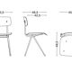 Vintage Mid Century Modernist Industrial Side Desk Chair, 1950