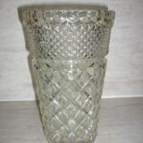 Vintage pressed molded glass vase