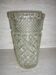 Vase en verre moulé pressé vintage