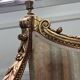 Exceptional Louis XVI style bench in gilded wood - Late 19th century