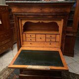 Writing desk of the nineteenth Louis-Philippe in mahogany with secret drawers
