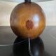 Lampe boule en bois