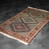 Vintage Hand-Woven Oriental Shiraz Rug, 1960s