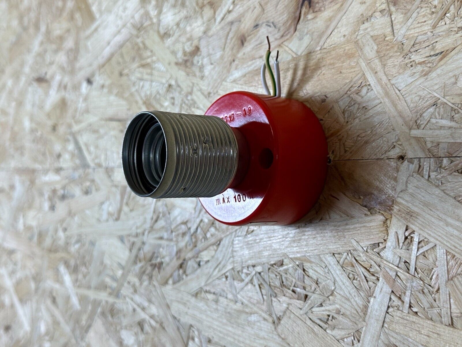 60s 70s discus wall lamp Teka Orange Space Age design aluminum metal