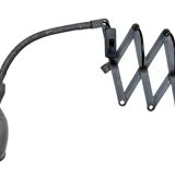 Grey Industrial Gooseneck Scissor Wall Lamp from Elektroinstala, 1960s