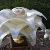 Maison Rougier vintage palm-shaped lamp from the 1970s to 1980s