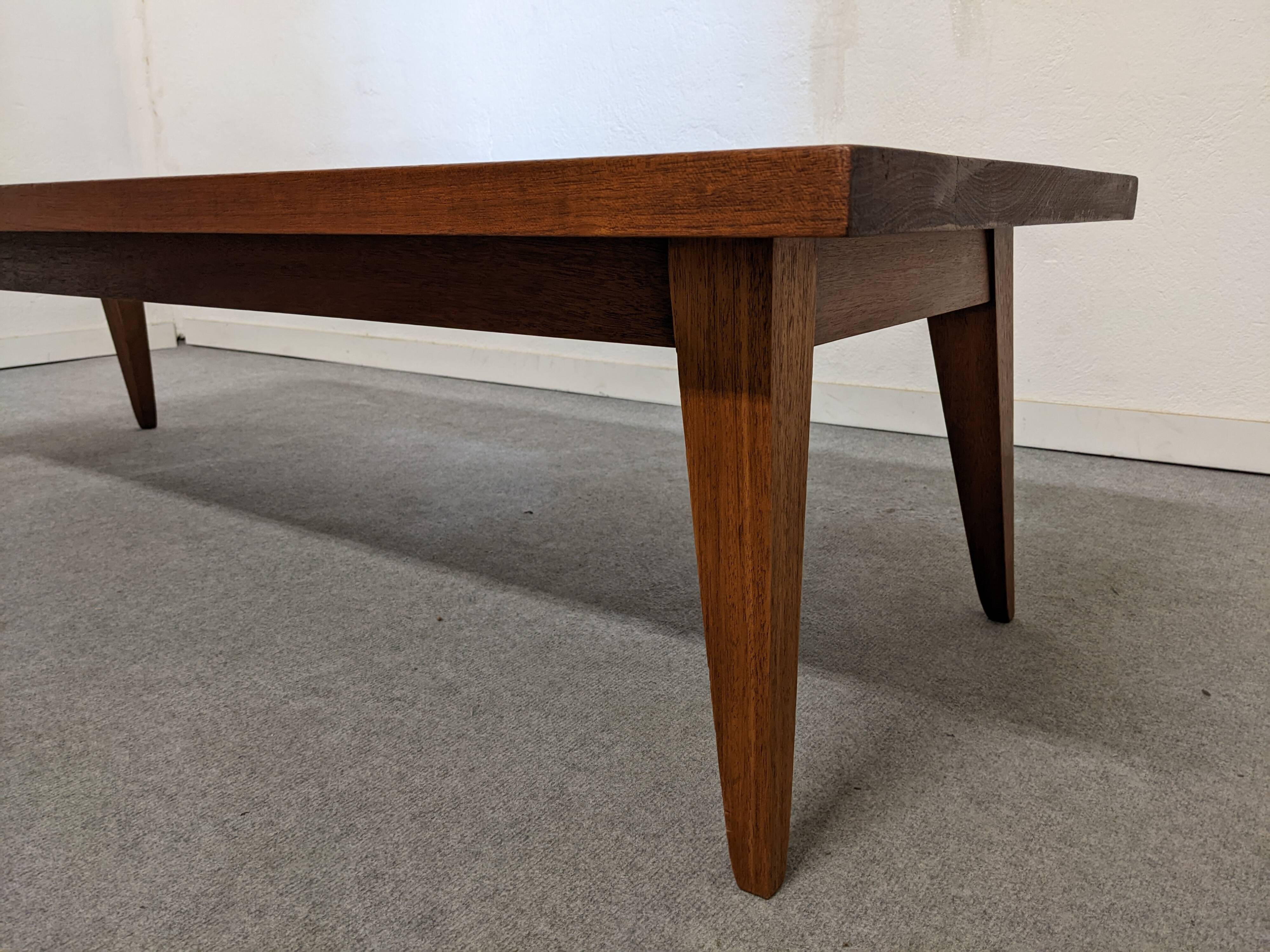 Scandinavian XL coffee table in solid teak from the 50s/60s