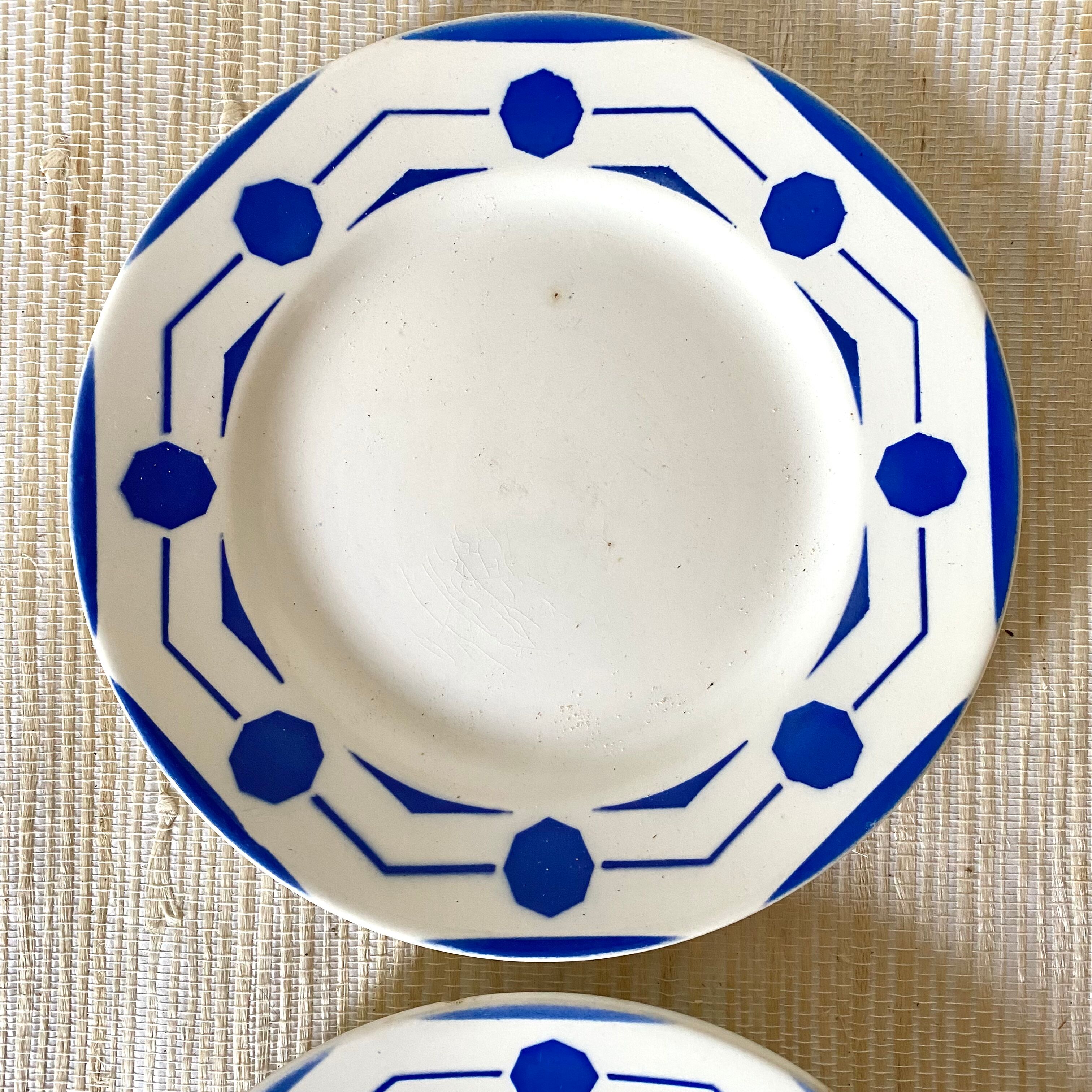 Digoin dessert plates model Chives