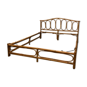 lit en rotin 140x190