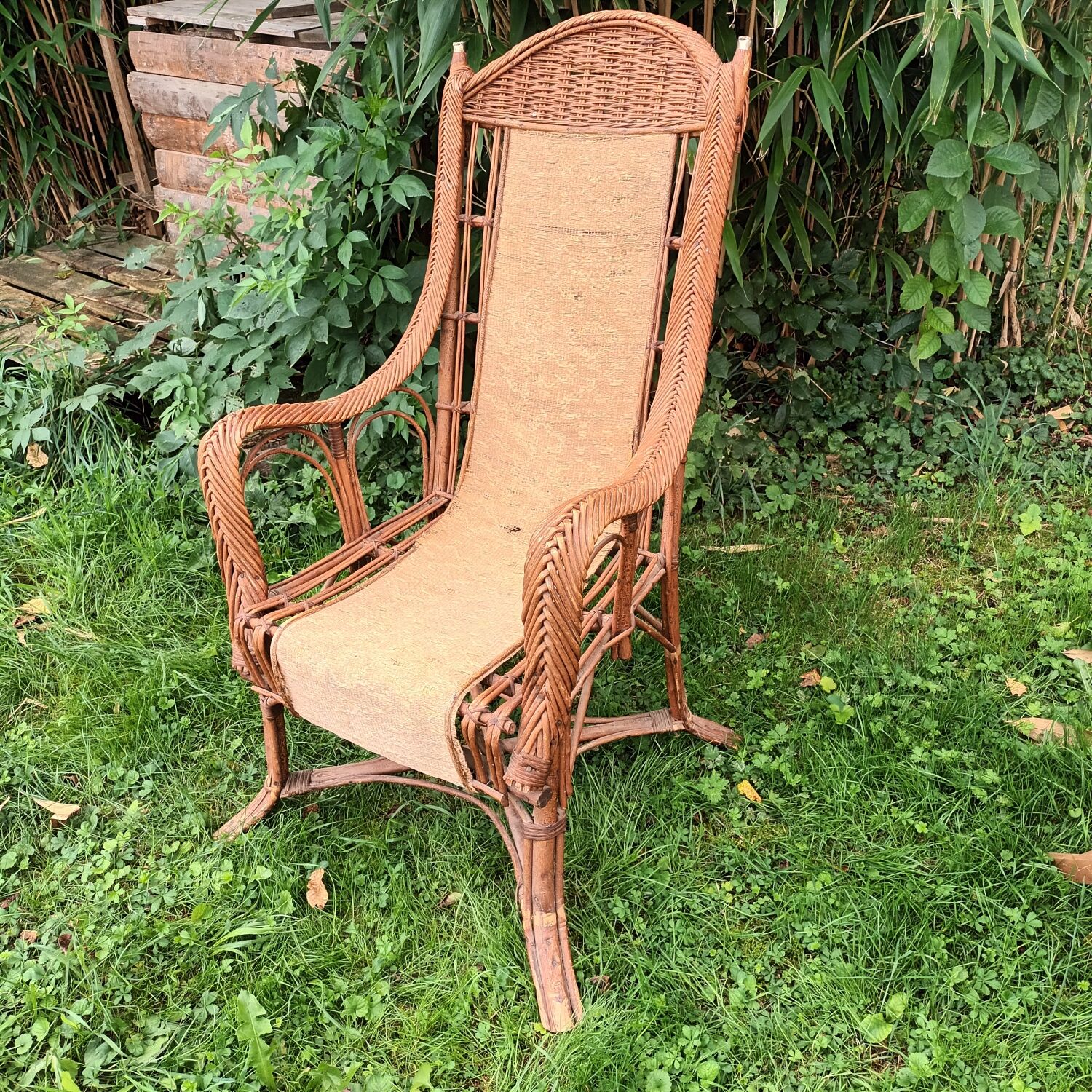Rattan armchair