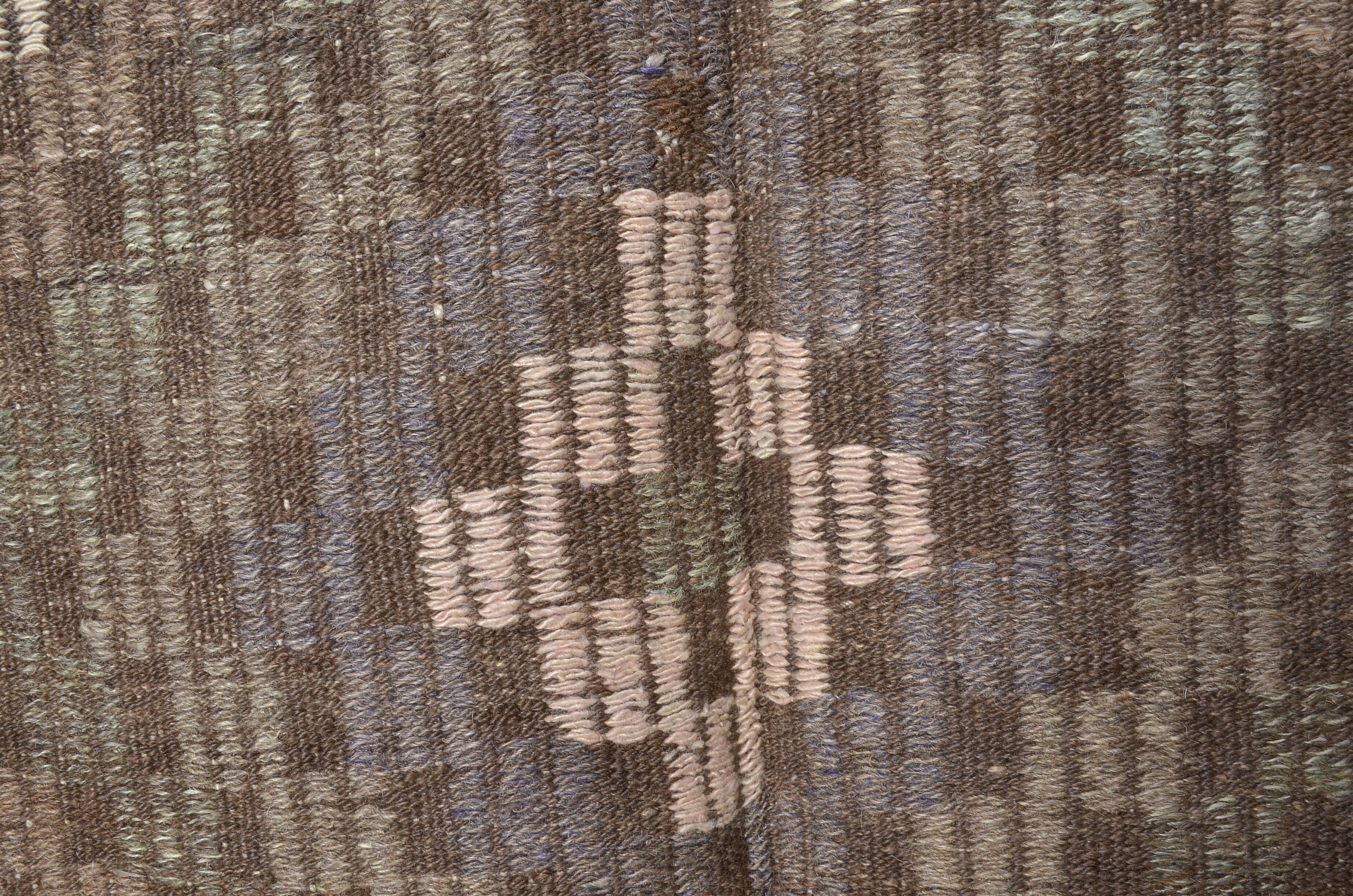 Oushak Decorative Kilim Rug 1884