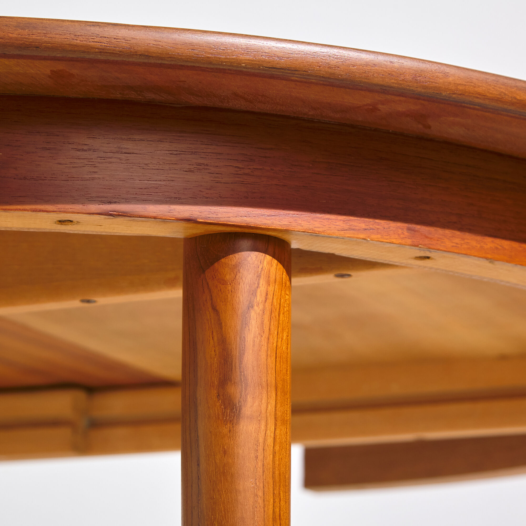 Restored teak dining table