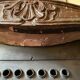 Louis XV fireplace in Burgundy stone with Danish stove