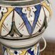Ceramic lamp and vintage brass