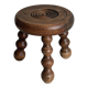 Small turned wooden tripod stool