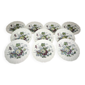 Set of 10 dessert plates Royal Doulton model The Kirkwood