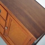 large vintage french oak haberdashery cabinet or shop counter, 1950s