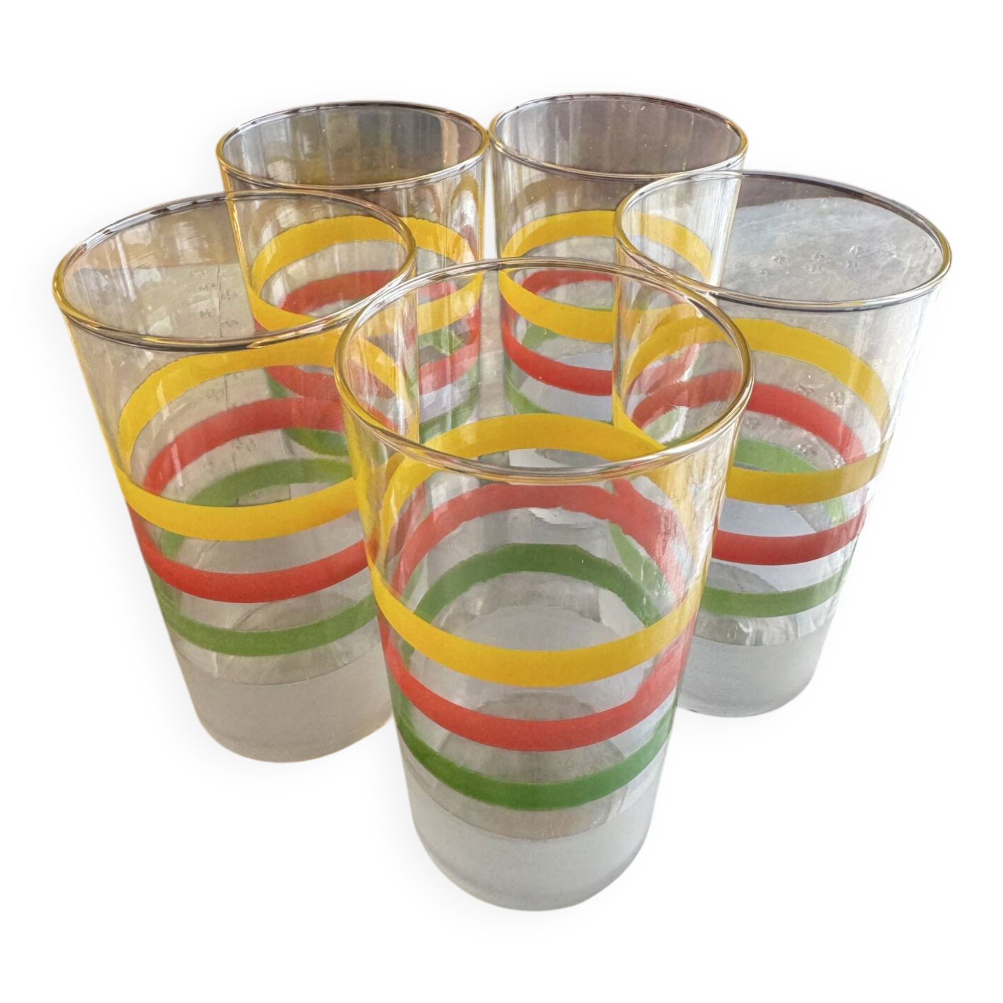 Verres à eau vintage