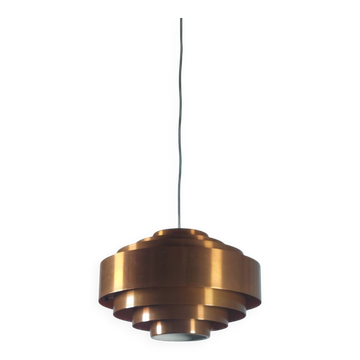Vintage mid-century suspension light Jo Hammerborg Ultra Copper Fog Morup