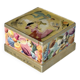 Vintage powder box Klytia "Bonheur du jour"