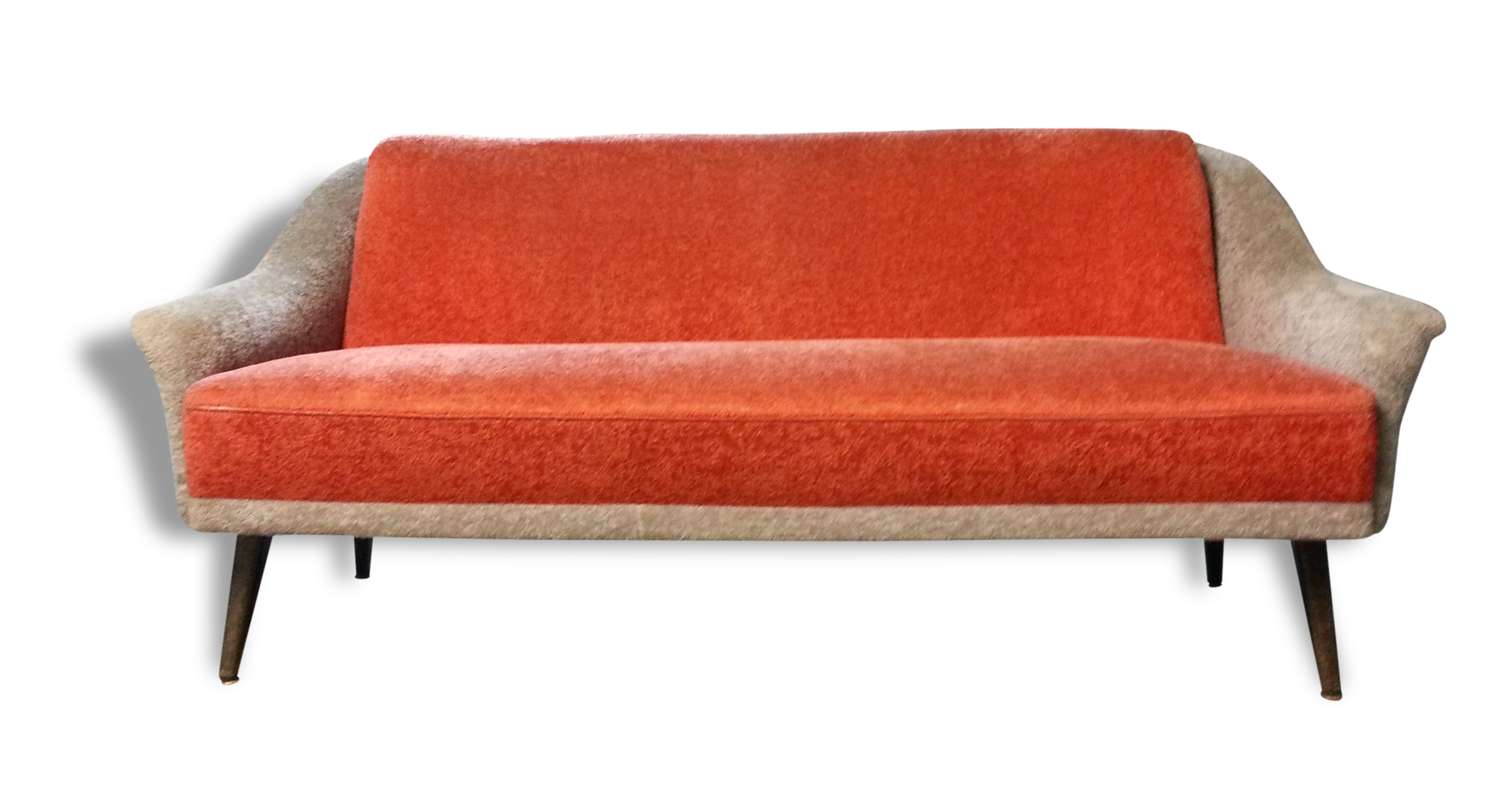 Canapé Organique bi color année 50 60