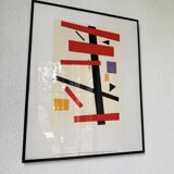 Set of 3 frames with Casimir Malevic lithographs