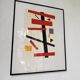 Set de 3 cadres avec lithographies Casimir Malevic