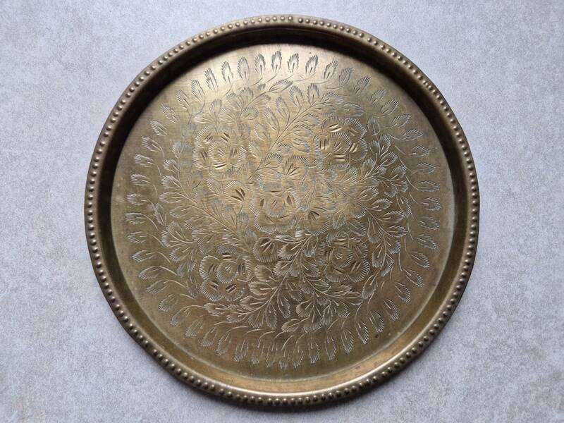Old plate made of copper or brass - India No. 2