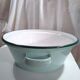 Ancient enamelled sheet metal basin