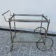 Jansen Silver-finish Rolling Serving Cart