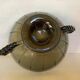 Geometric cup pressed molded glass art deco