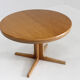Vintage Danish round extendable dining table 1960s
