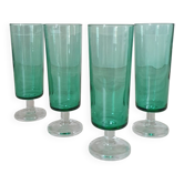 Lot de 4 flûtes vertes modèle Cavalier par Luminarc