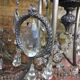 Nickel bronze chandelier