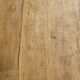 Farmhouse table, solid oak wood, raw finish, shell handles, for 6 people.