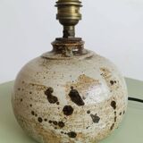 Vintage enamelled stoneware lamp base