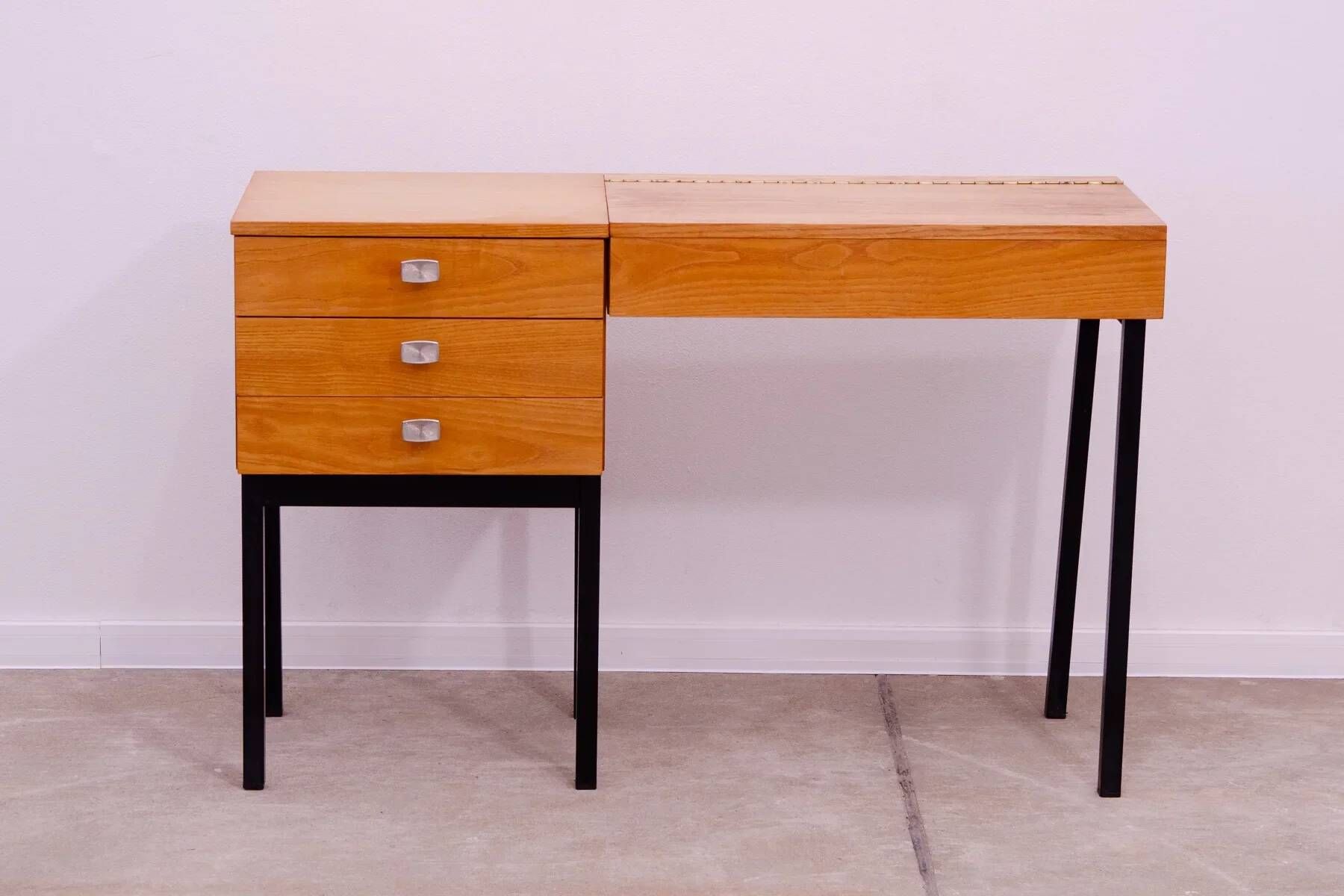 Ladies' dressing table by UP Závody, mid-century vanity table with storage