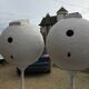 Pair of 60s Elipson ball speakers serviced by professional
