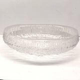 Crystal Bowl Empty Pocket 28 cm Signed Tapio Wirkkala Lunaria Design Finland