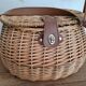 Panier ou besace de pêcheur en rotin