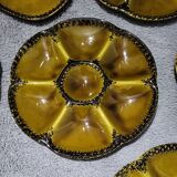 Authentic old vintage oyster set signed Gien France