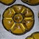 Authentic old vintage oyster set signed Gien France