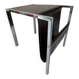 Table d’appoint porte-revue années 70