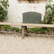 Wooden farm bench