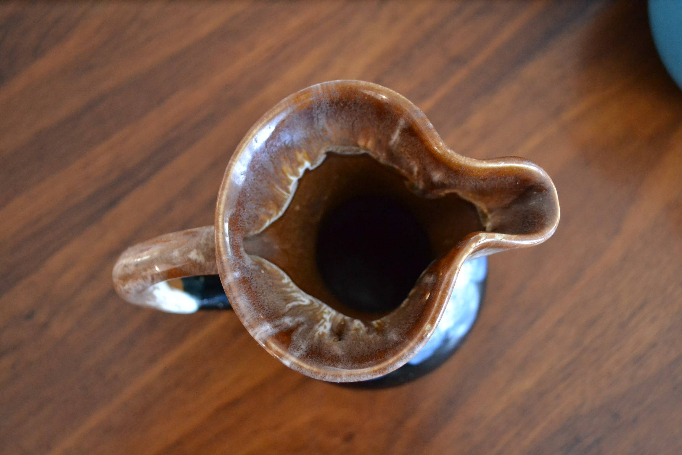 Flamed stoneware jug