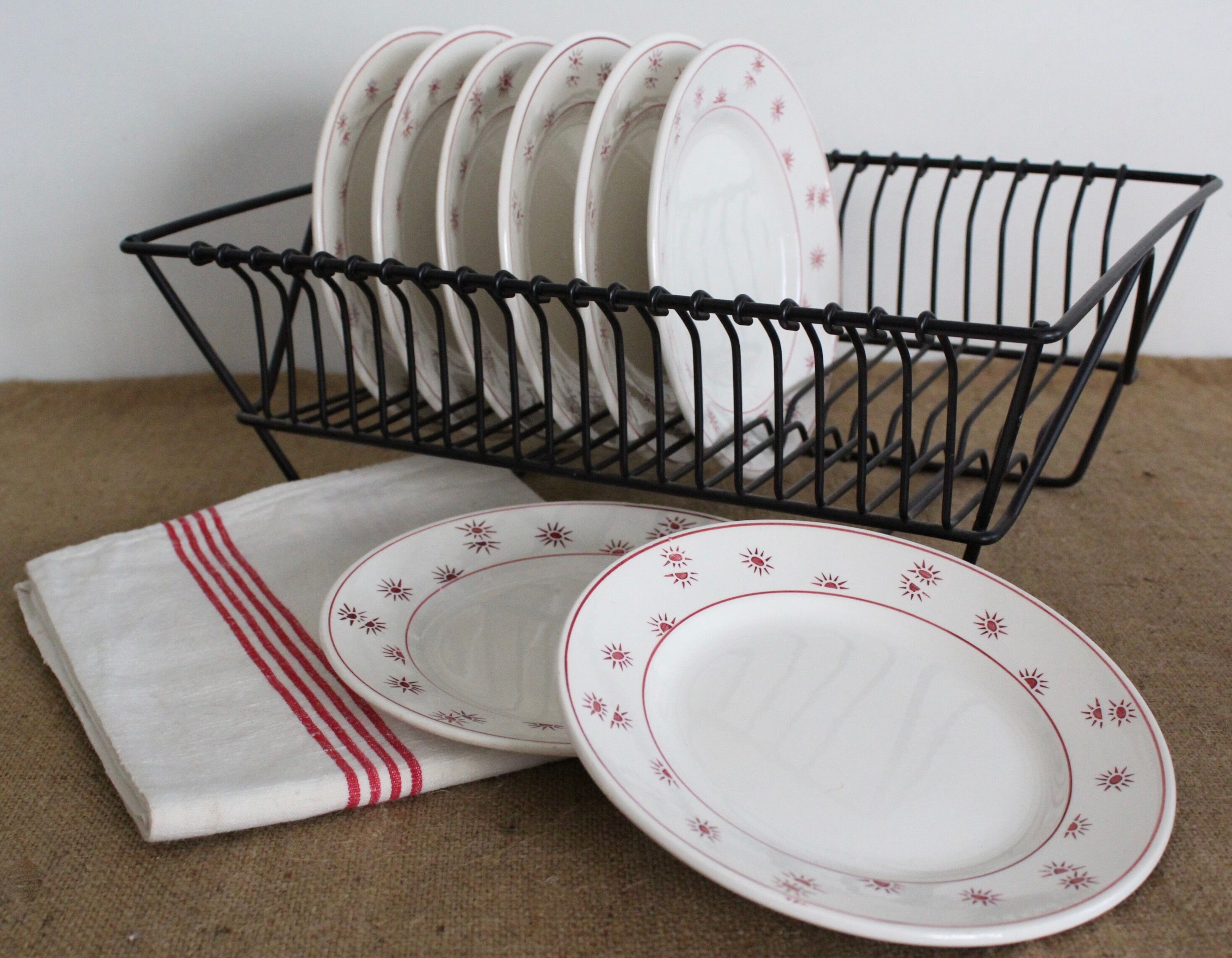 8 dessert plates, Digoin - Model Andrée