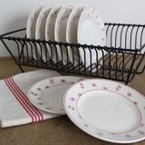 8 dessert plates, Digoin - Model Andrée