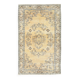 5x9 Orange & Yellow Oriental Vintage Rug, 157x273Cm