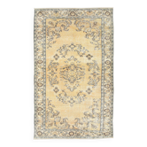5x9 Orange & Yellow Oriental Vintage Rug, 157x273Cm