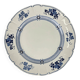 Large round plate Terre de Fer KG Lunéville, model "Jane", blue, 1890-1915.